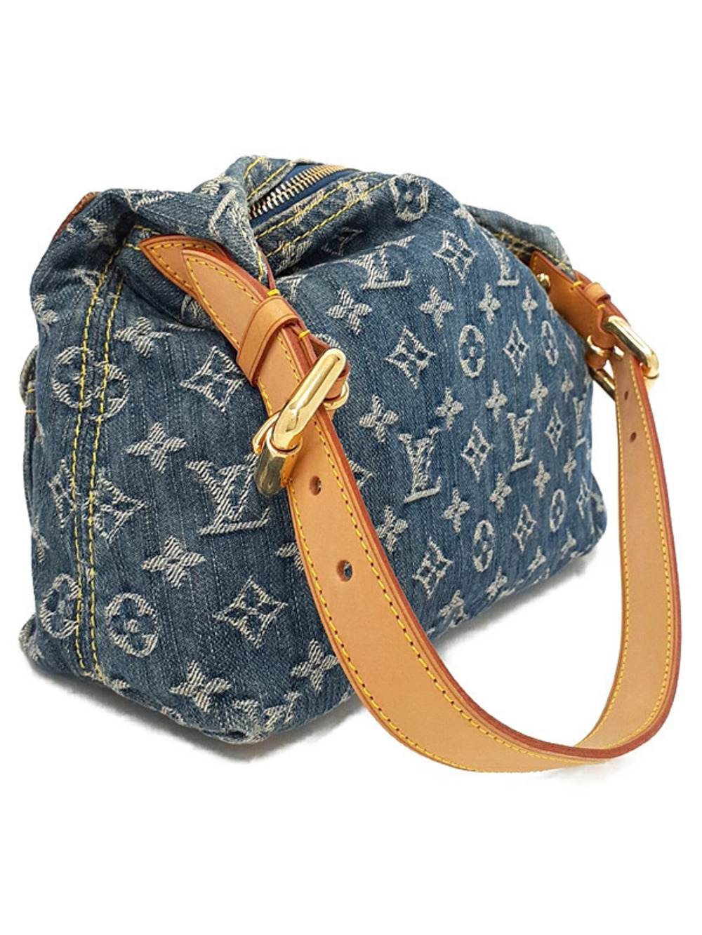 Louis Vuitton Monogram Denim Bag Baggy Blue
